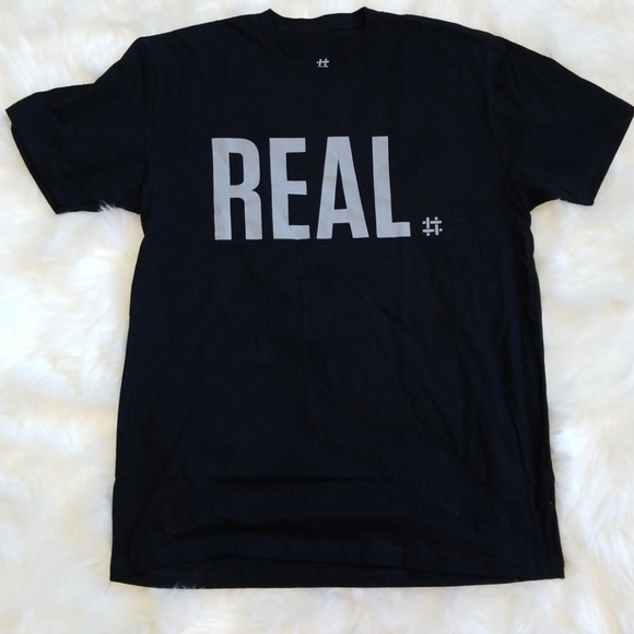 MENS #REAL T-SHIRT - Picture 2 of 4